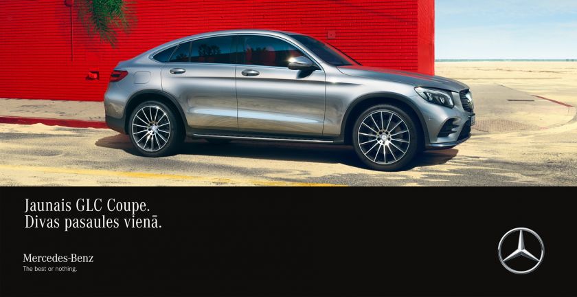 Domenikss prezentē sportiski izsmalcināto Mercedes-Benz GLC Coupe