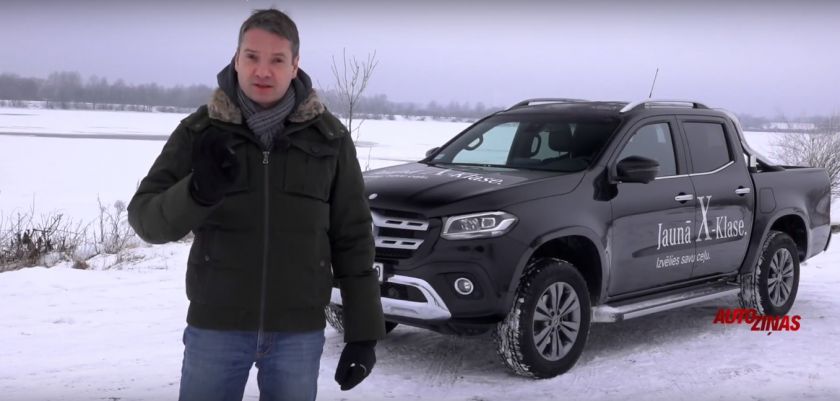TV Auto ziņas vadītājs Normunds Avotins dalās iespaidos par jauno Mercedes-Benz pikapu