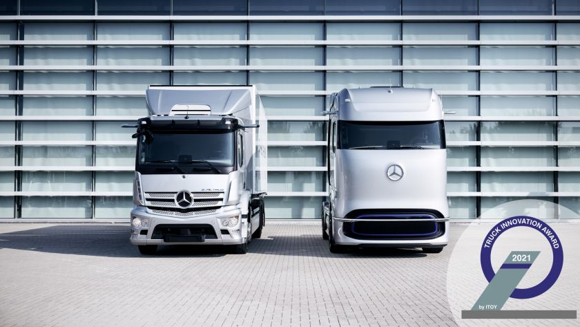 Mercedes-Benz saņēmis prestižo 2021. gada kravas automašīnu inovācijas balvu